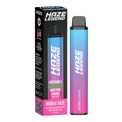 Disposable CBD Bar Haze Legend Bubble Haze 1000mg