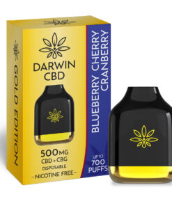 DARWIN CBD – 500MG – 2.3ML DISPOSABLE – BLUEBERRY CHERRY CRANBERRY