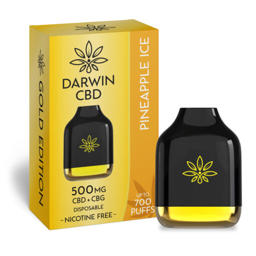 DARWIN CBD – 500MG – 2.3ML DISPOSABLE – PINEAPPLE ICE