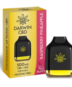 DARWIN CBD – 500MG – 2.3ML DISPOSABLE – RASPBERRY PINEAPPLE