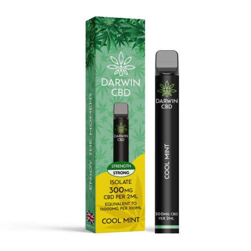 DARWIN CBD ISOLATE 300MG DISPOSABLE – COOL MINT