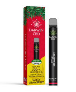 DARWIN CBD ISOLATE 300MG DISPOSABLE – SWEET STRAWBERRY