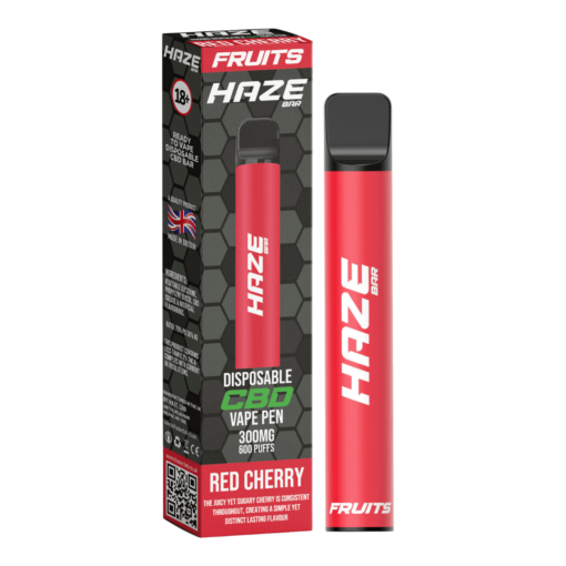 Red Cherry Haze CBD Disposable Cbd Vape 300MG 600 Puffs