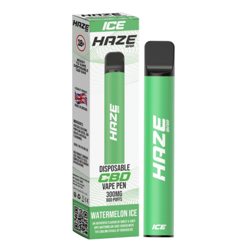 Watermelon Ice Haze Bar Ice CBD Vape Disposable 300MG 600 Puff