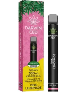 DARWIN CBD ISOLATE 300MG DISPOSABLE – PINK LEMONADE