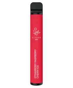 STRAWBERRY RASPBERRY CHERRY ICE ELF BAR 600 DISPOSABLE DEVICE