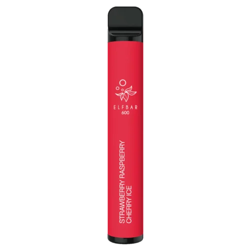 STRAWBERRY RASPBERRY CHERRY ICE ELF BAR 600 DISPOSABLE DEVICE