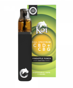 Koi Full Spectrum CBD + CBG Disposable Vape Bar (2 Gram) – Pineapple Punch (Sativa)