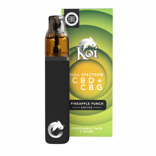 Koi Full Spectrum CBD + CBG Disposable Vape Bar (2 Gram) – Pineapple Punch (Sativa)