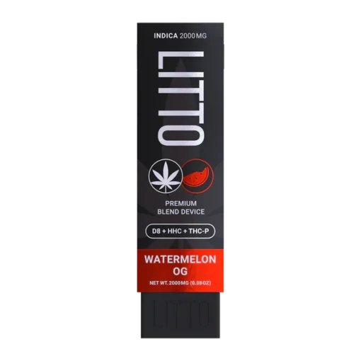 LITTO - Tri Blend - Delta 8 - HHC - THCP - Disposable - Watermelon OG - 2G